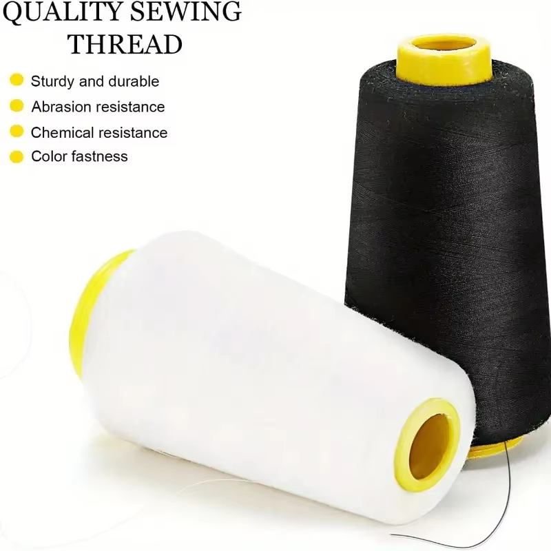 Serger Thread Cone - 3 Gulungan Benang Overlock Hitam 3