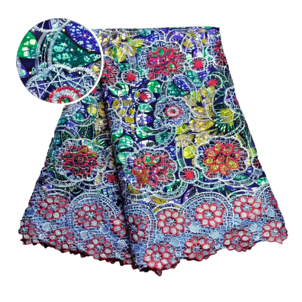 Sewing Batik Fabric - Kain Lace Lilin Afrika 100% Katun