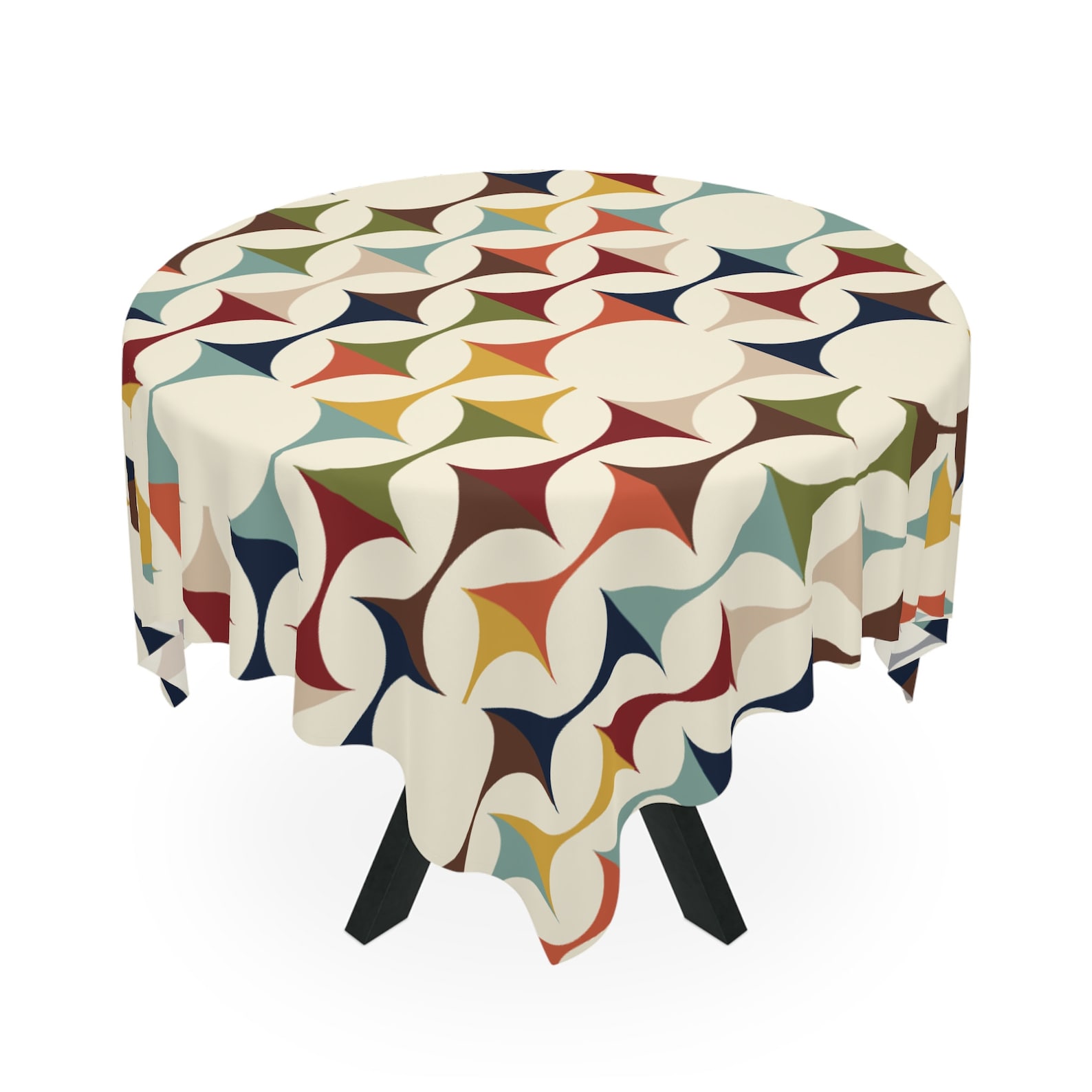 Century Textile & Sewing Supply Photos - Taplak Meja Geometris Retro Modern Abad