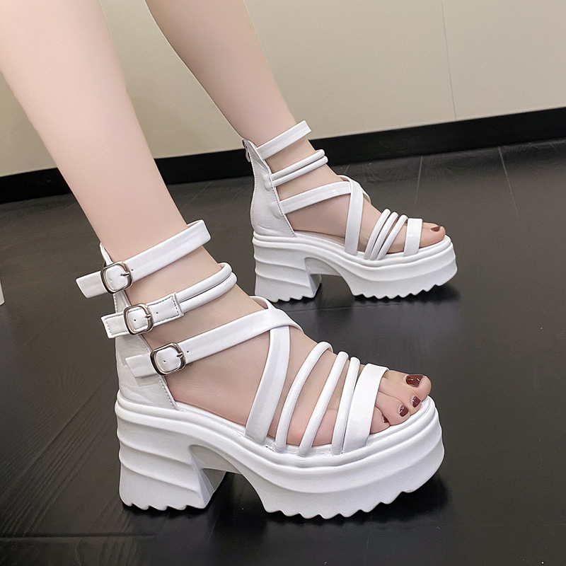 Sewing New - Sandal Wedge Heels wanita, Kasut pantai