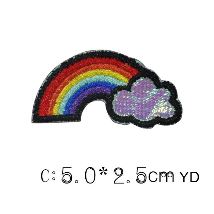 10 Pcs Patch Bordir Pelangi, T - Sewing Id ulasan dan harga