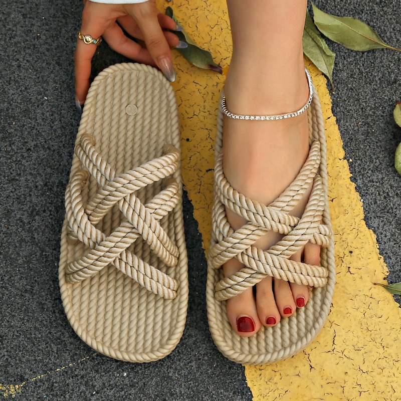 Sandal Tali Rami Wanita Musim  - Elastic Waistband Roll ulasan dan harga