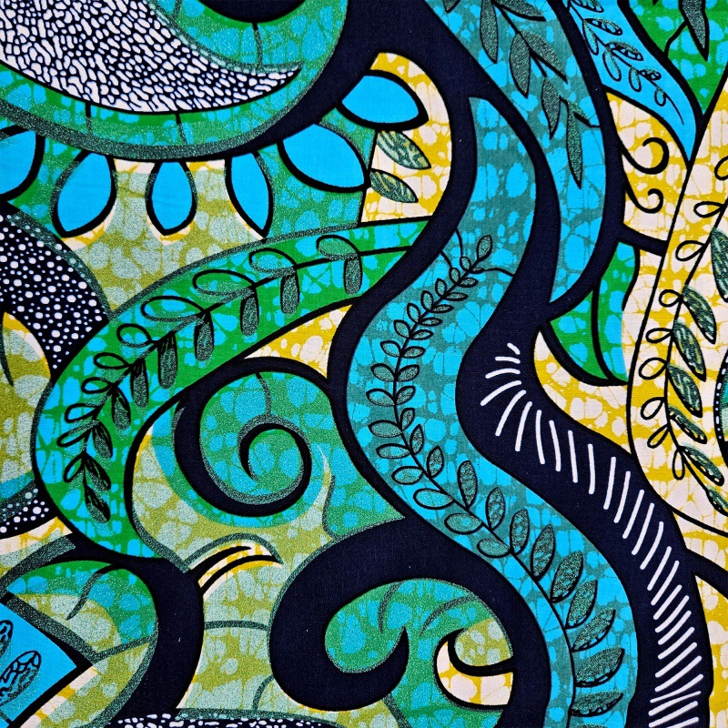 Kain Gaya Afrika Lebar 46 '' P - Sewing Batik Fabric ulasan dan harga
