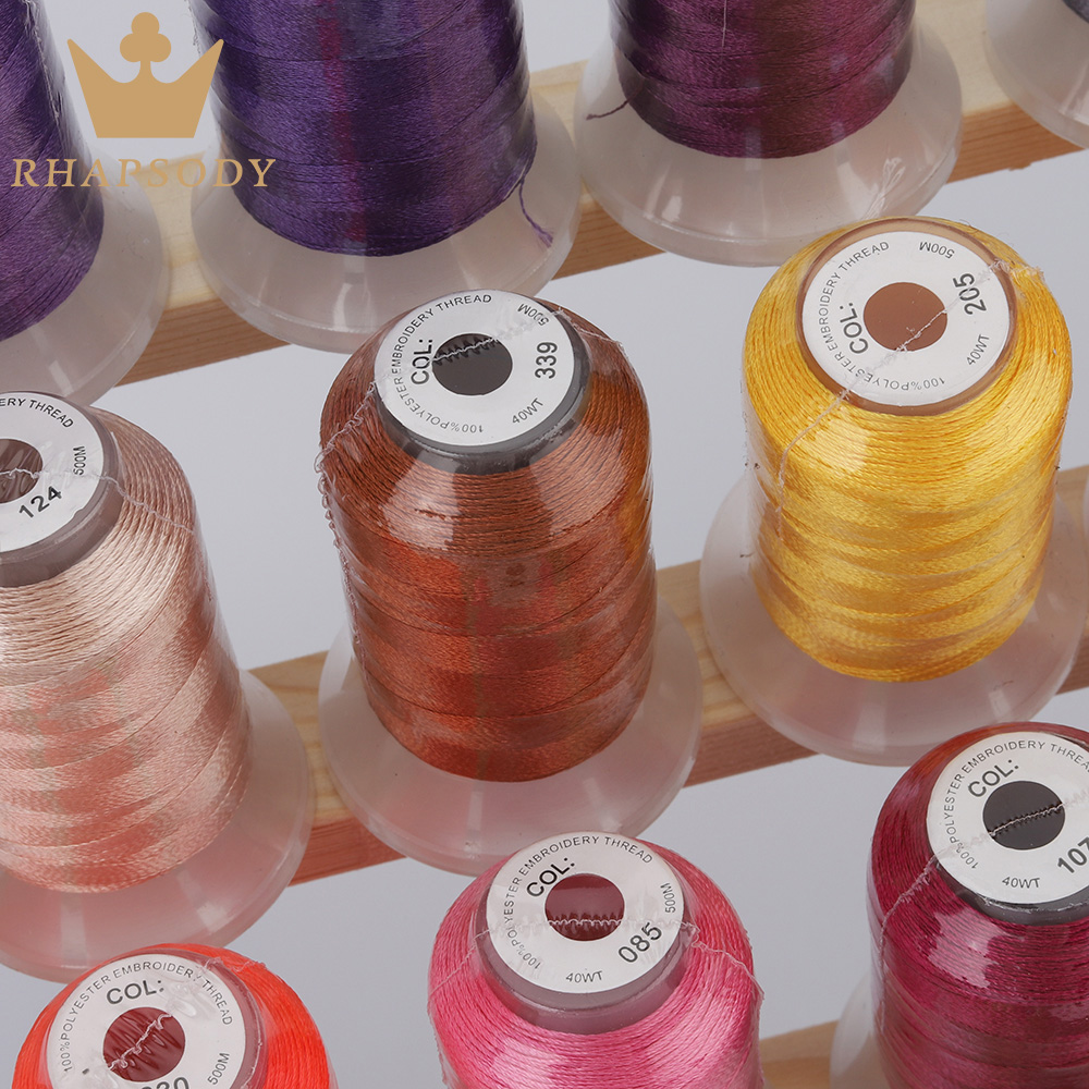 Benang bordir poliester 40W 50 - Serger Thread Cone ulasan dan harga