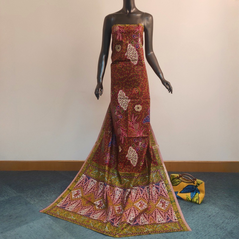 Kain Batik Katun Afrika Merah  - Sewing Batik Fabric ulasan dan harga