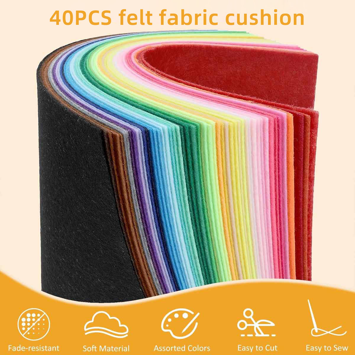 40 Buah Kain Felt Lembaran Fel - Fabric Softener Sheet ulasan dan harga