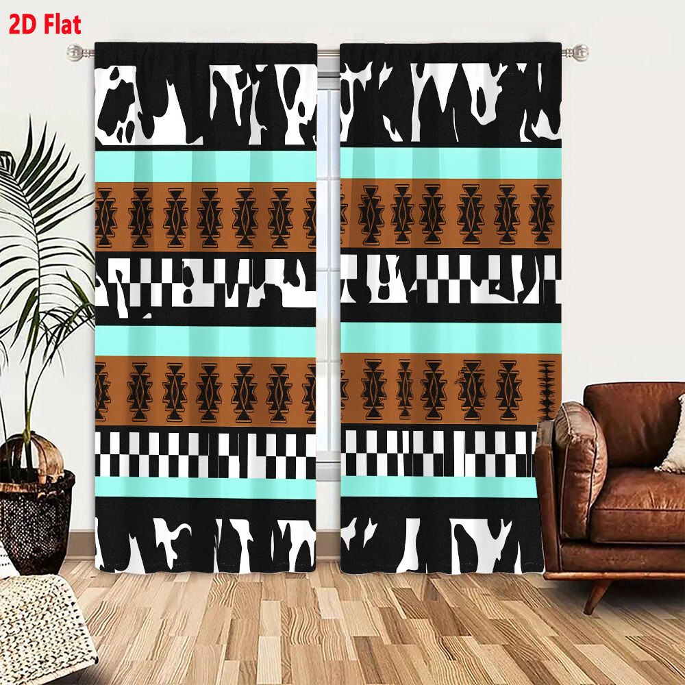 2 Buah Tirai 2D Pola Tribal Ab - Century Textile & Sewing Supply Photos ulasan dan harga