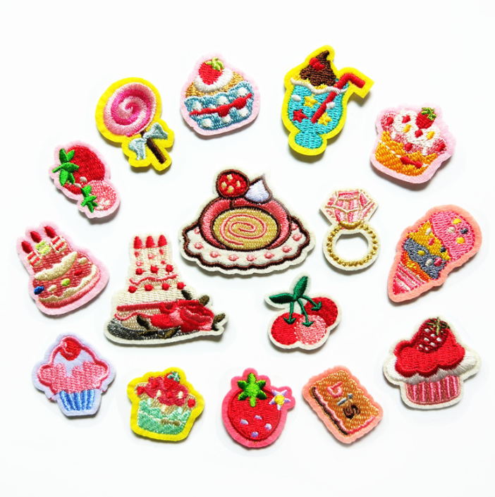 10 Pcs Patch Bordir Motif Kue  - Sewing Id ulasan dan harga