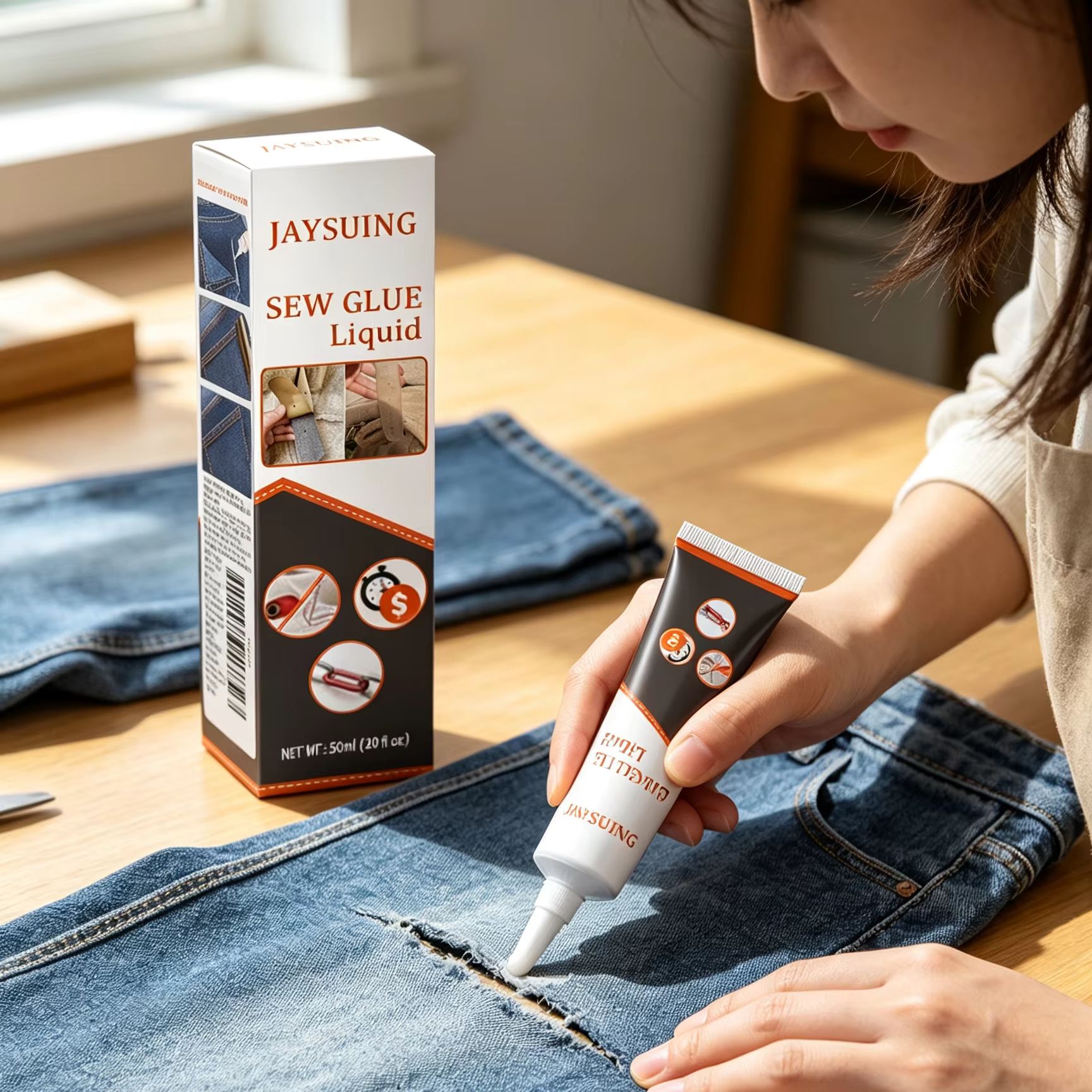 Lem Jahit Jaysuing, Perekat Pa - Sewing Repair ulasan dan harga