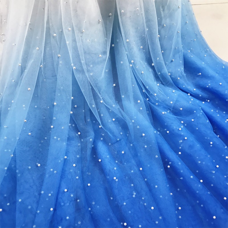 Kain Tulle Gradasi Mutiara 100 - Sewing Batik Fabric ulasan dan harga