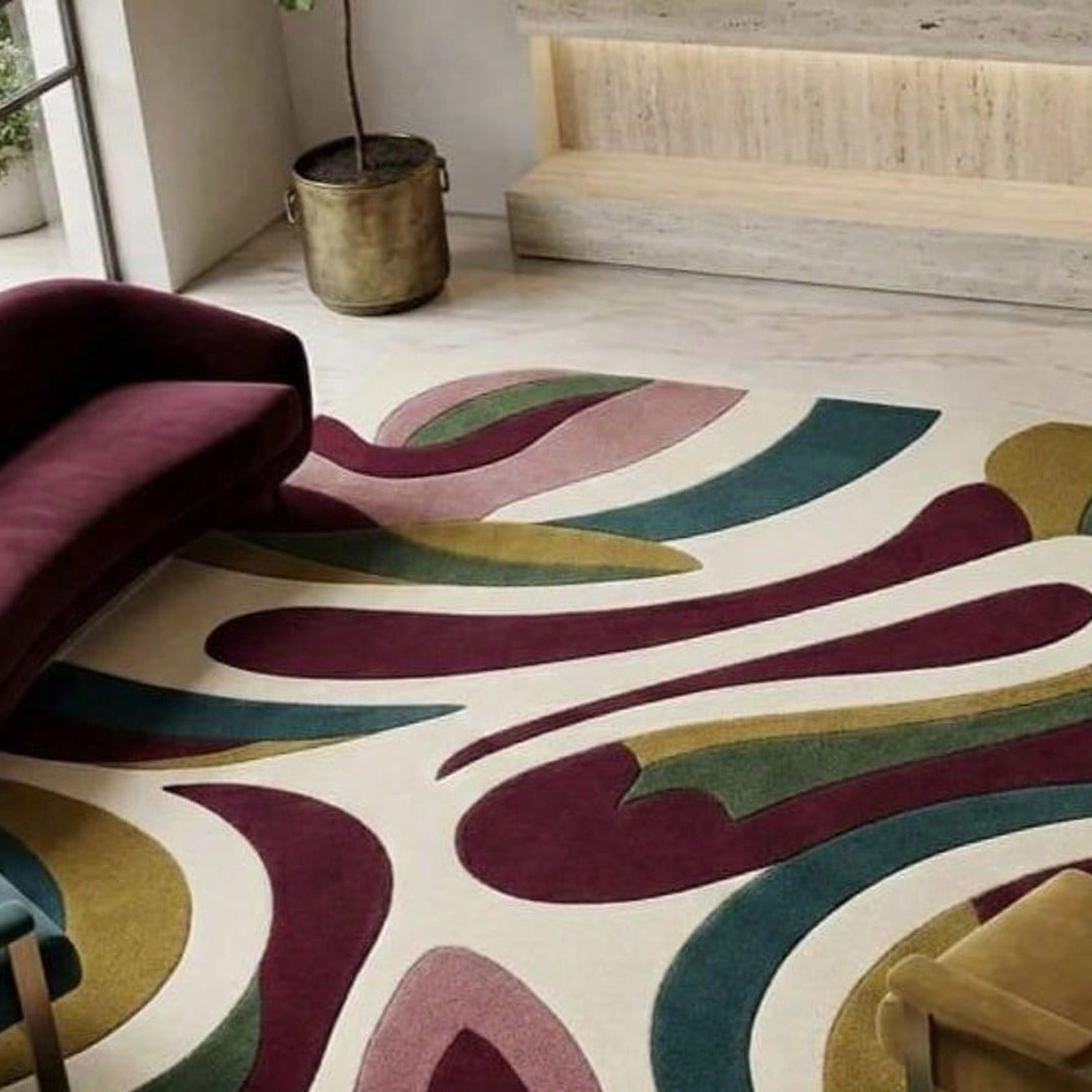Karpet Bermotif Abstrak, Karpe - Century Textile & Sewing Supply Photos ulasan dan harga
